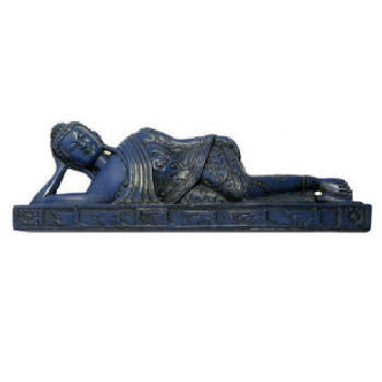 Reclining Buddha -Lying Buddha Blue Lapis looking RB-164L